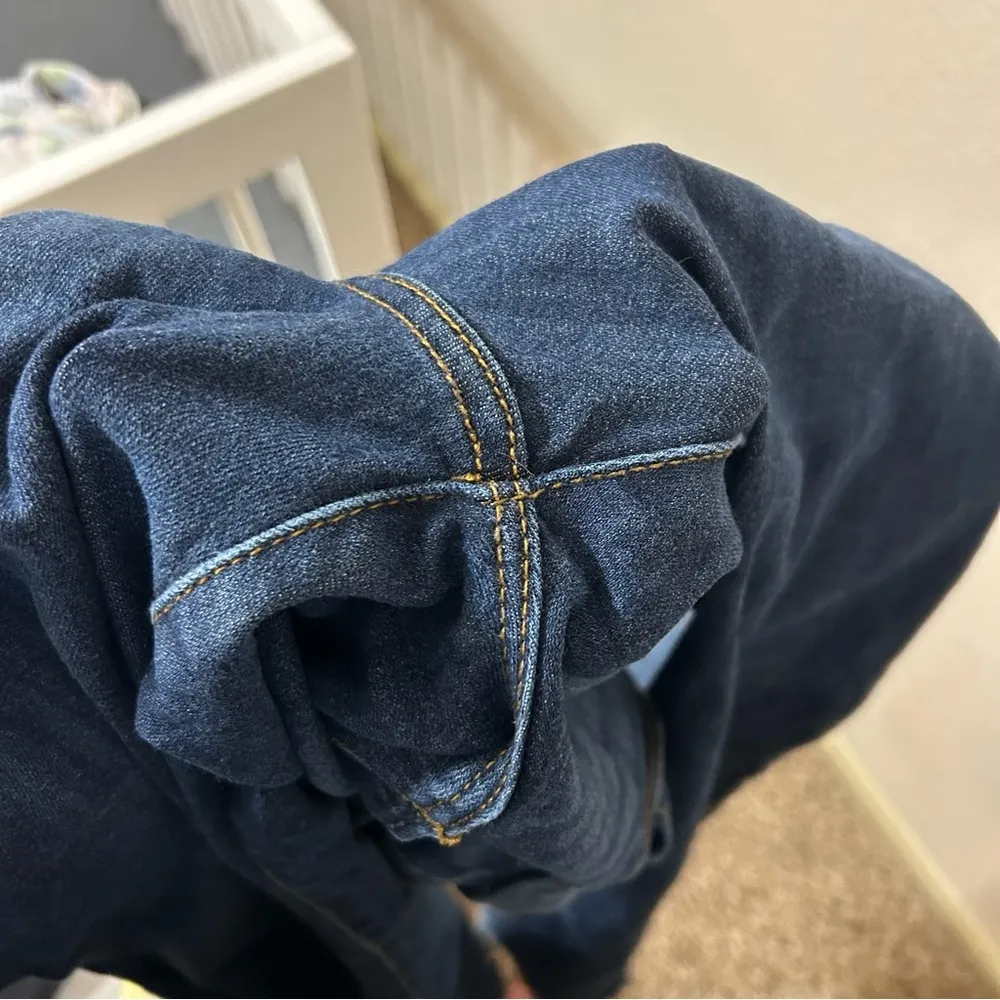 DRIFTWOOD Farrah Embroidered Floral Flare Denim Jeans - Size 28 - Image 7