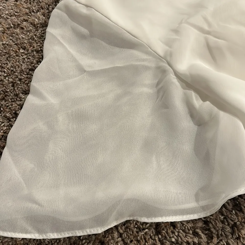 New JJs House Ivory SS Chiffon Bridemaid / Wedding Dress Sz 4 - Image 6