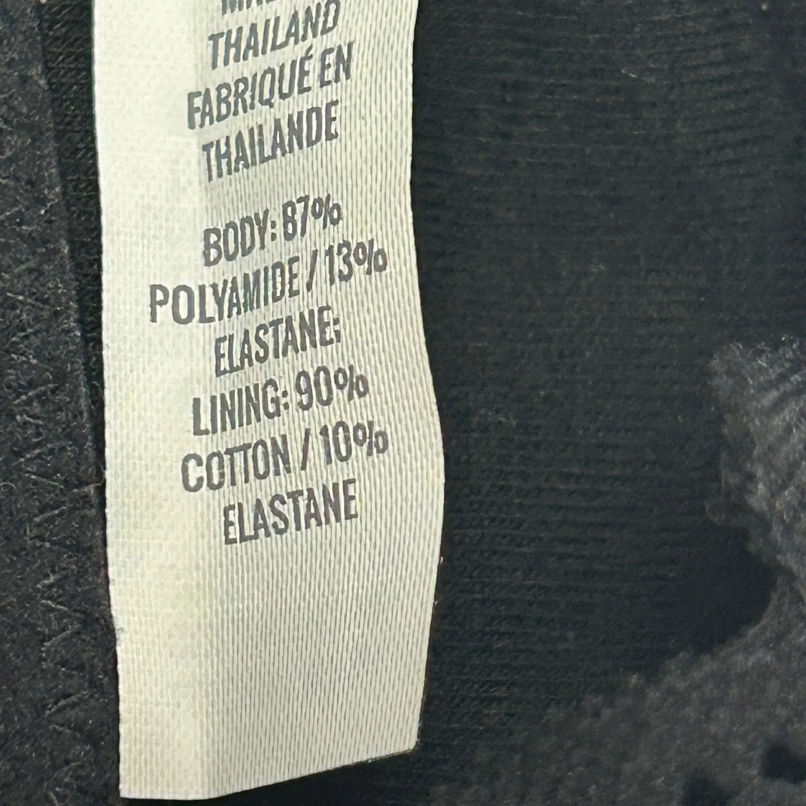 Aerie Black Lace Cami Crop Top Bralette Criss Cross Straps XS - Image 6