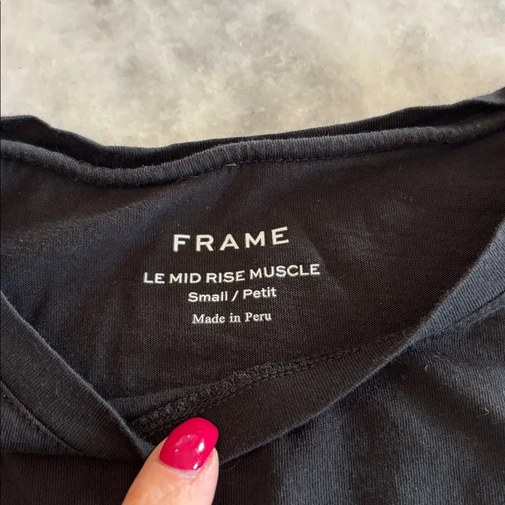 FRAME Le Mid Rise Muscle Tee - Image 3