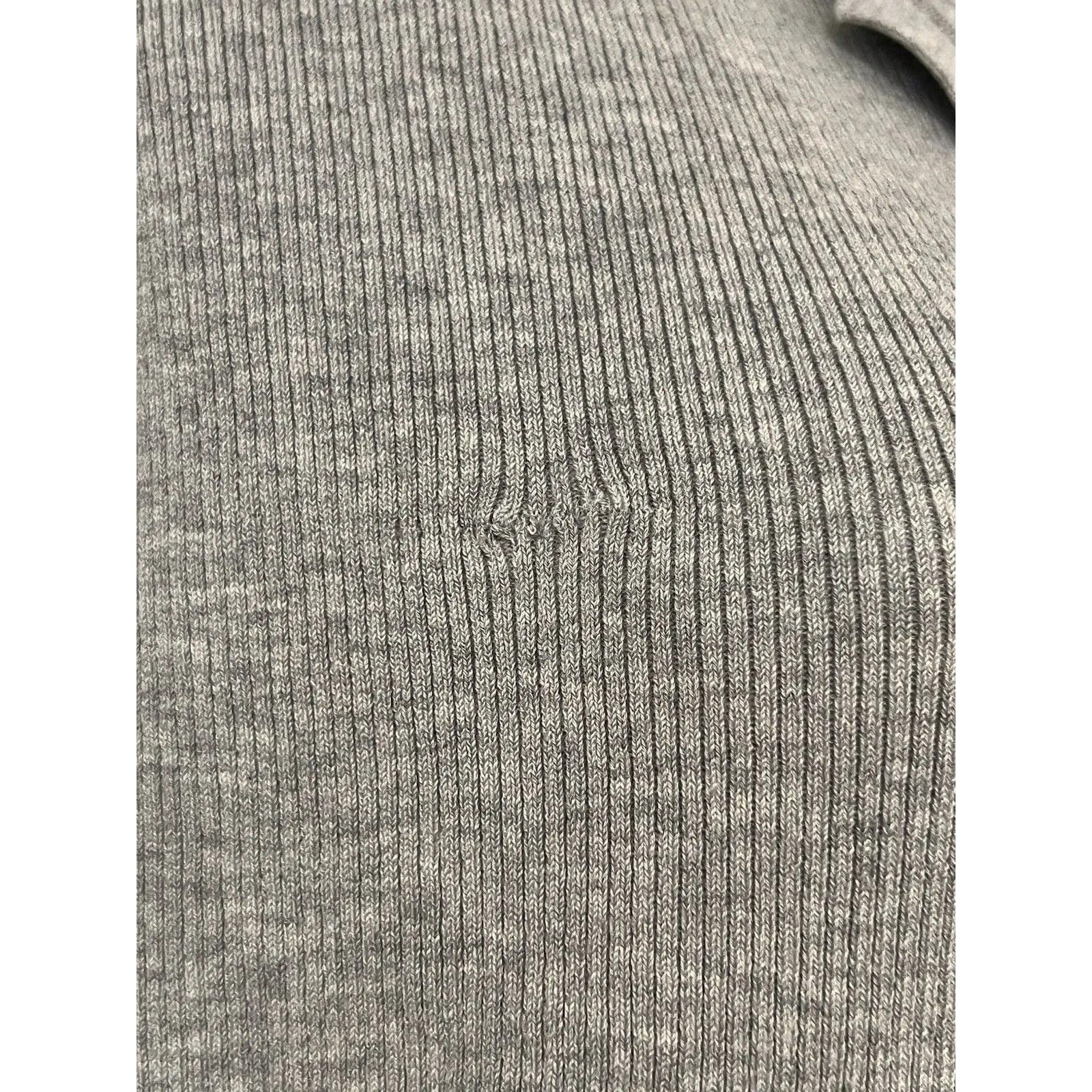 Michael Kors Grey Collared Polo Sweater Size Large - Image 9