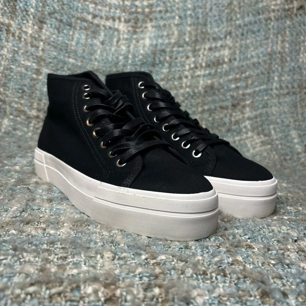 Vagabond Shoemakers Teddie Textile High-Top Sneaker in Black - Image 5