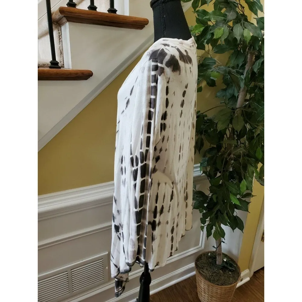 Saint Tropez West Tie Dye Cardigan Size Small White - Image 4