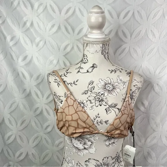 ONIA Alexa Print Triangle Bikini Top‎ Size 8/M NWT - Image 6