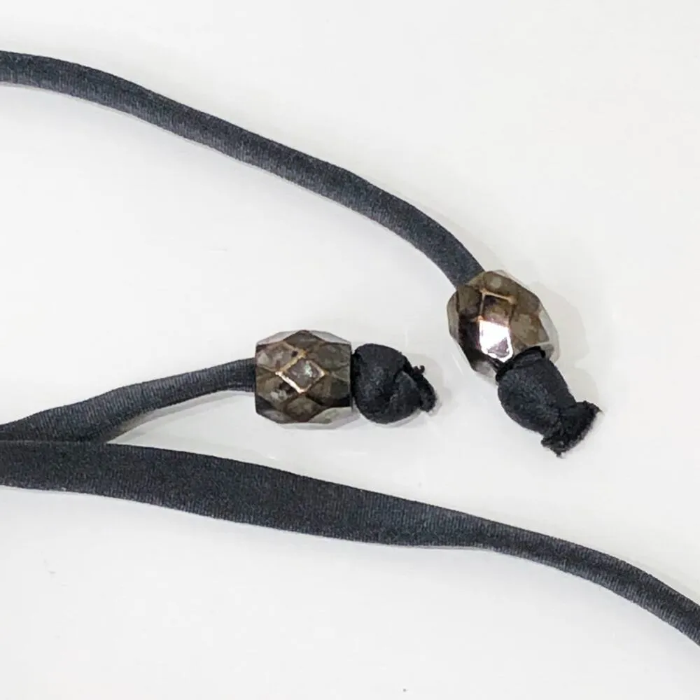 H&M Bikini Top 32A Separates Twist Front Cross Bust Halter Grey Gray - Image 5