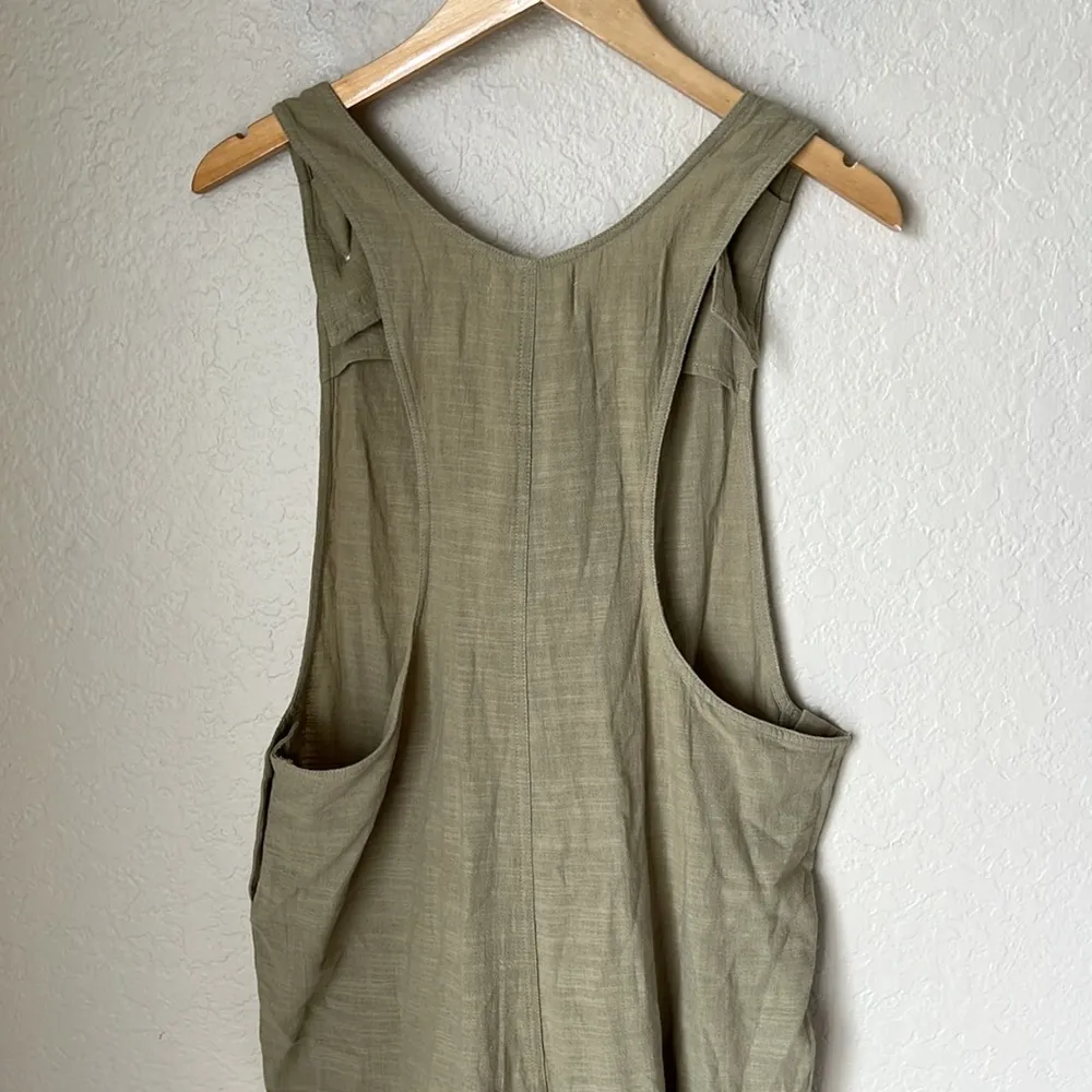 NWT L*space green cotton freya jumpsuit overalls - Image 8