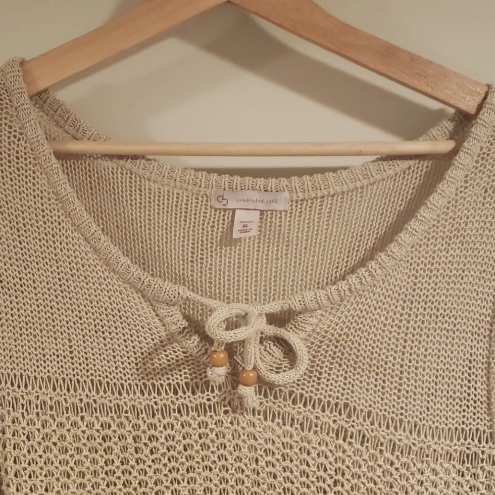 Cb Established 1962 Knitted Sweater Petite Size XL Tan - Image 8
