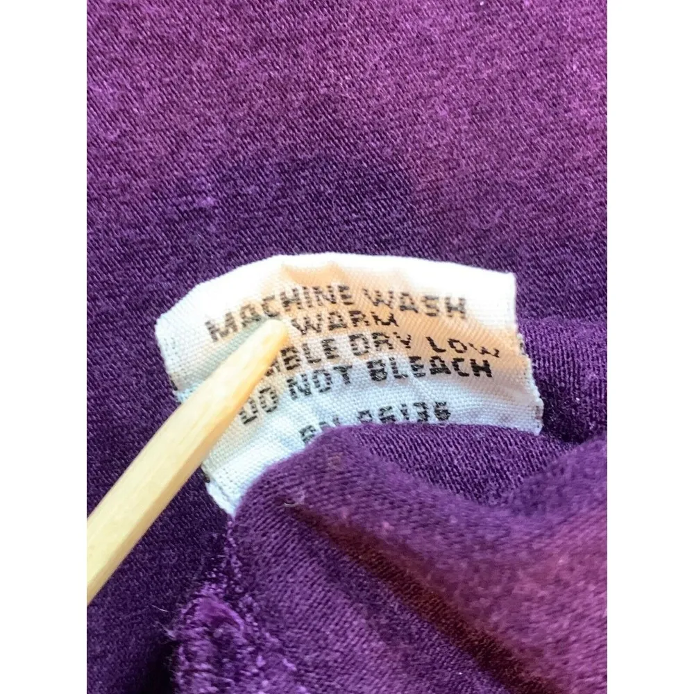 Bryn Walker Bamboo Organic Cotton Shirt Women Medium Purple Mock Neck Boxy Lagom - Image 6