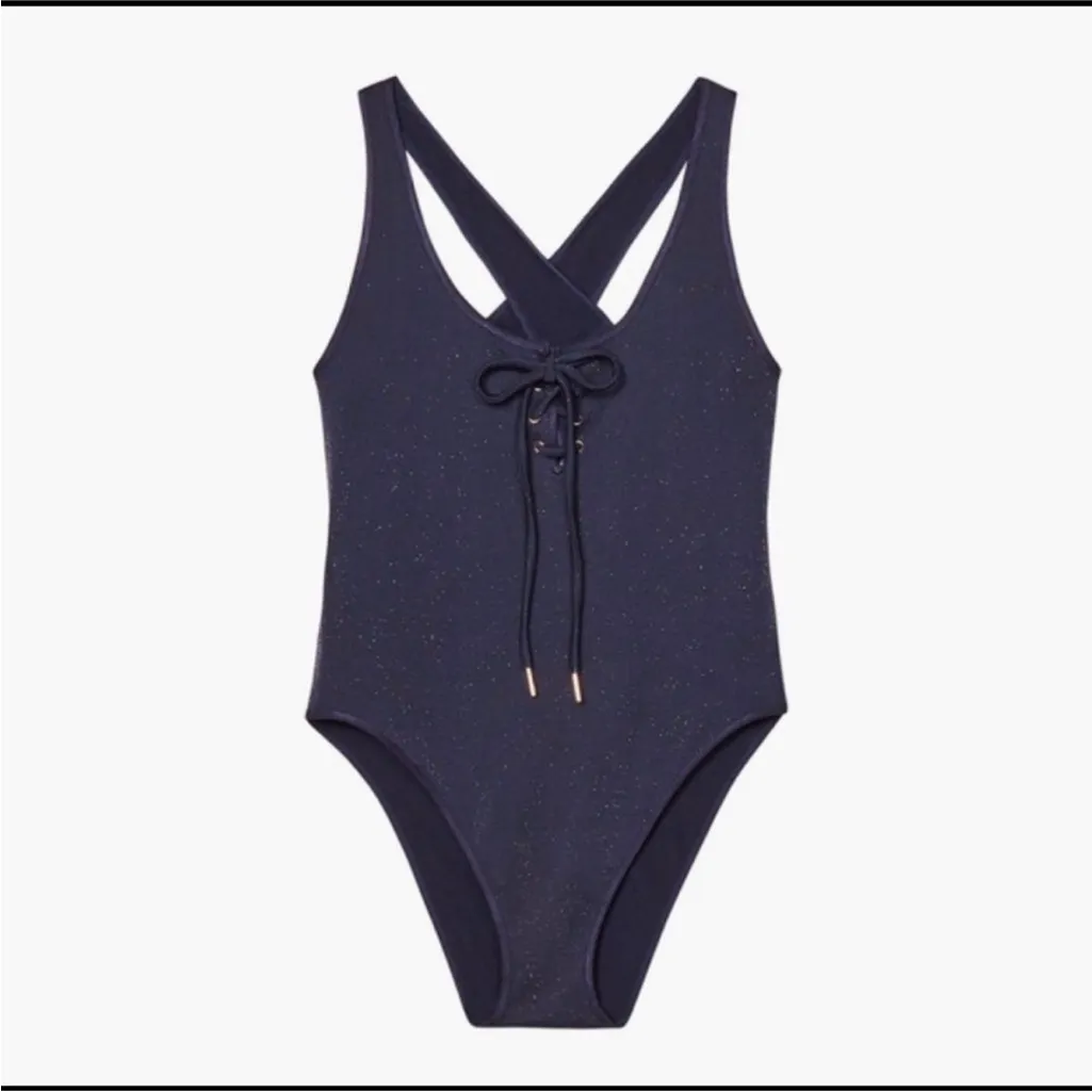 NWT SAVAGE X FENTY BODYSUIT Blue Size M - Image 4