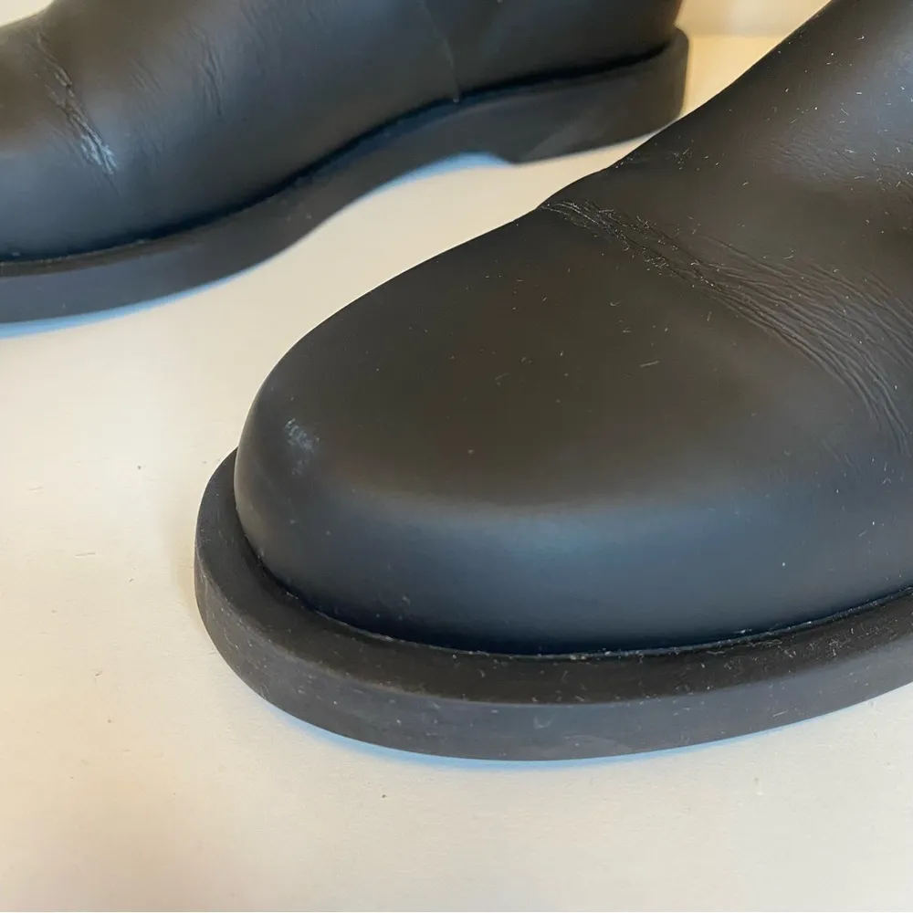 DEAR FRANCES Ero Leather Boots Minimalist in Black Sz 39 US 9 - Image 7