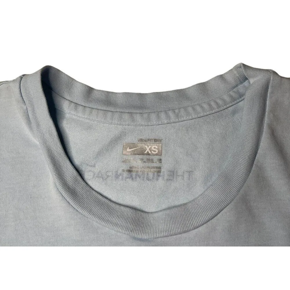 Womens Nike Fit Dry Blue The Human Race Race T-Shirt Size XS 0-2 - Image 2