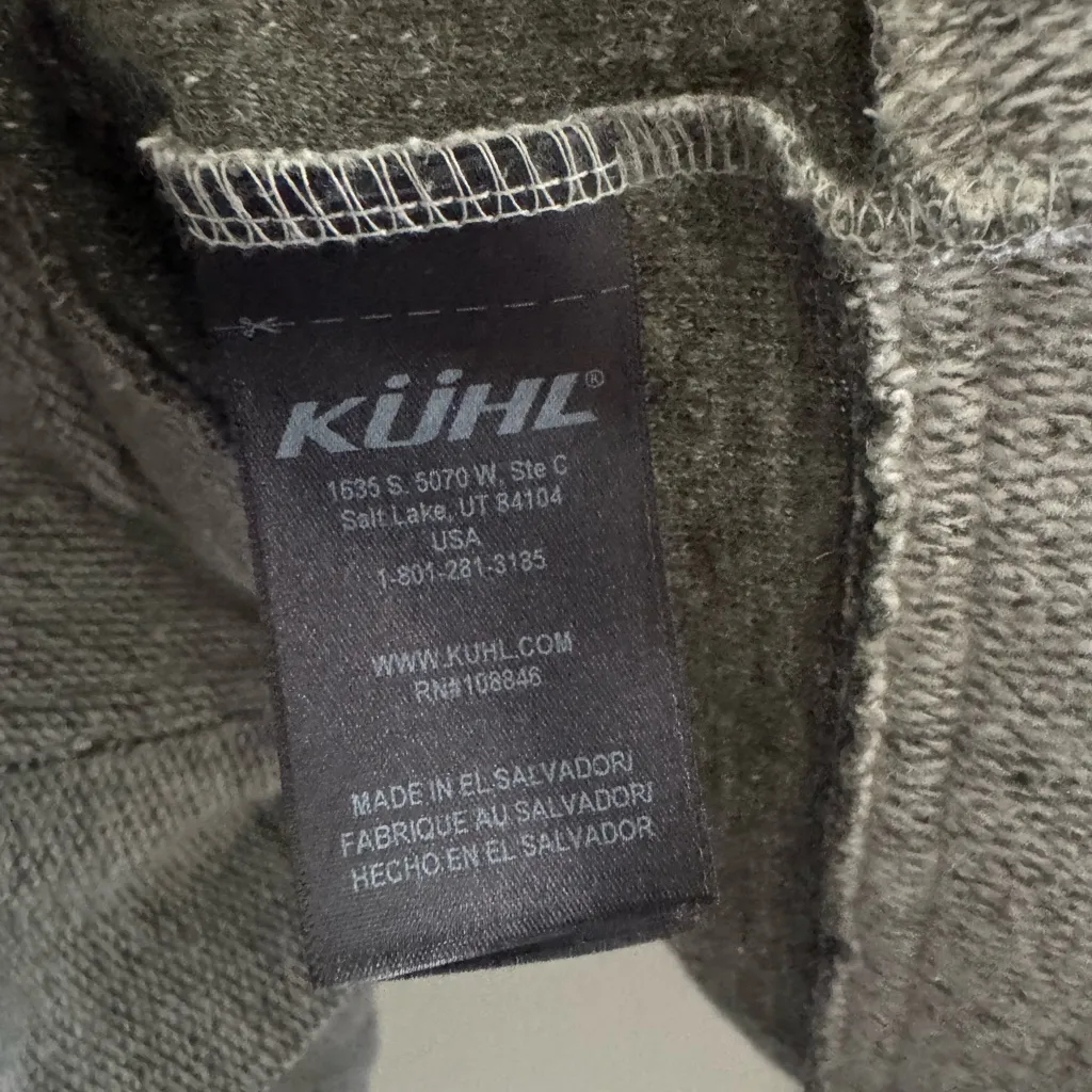 KUHL Women's Heather Gray Cardigan Wrap with Pockets Size Medium Wool Blend - Image 6