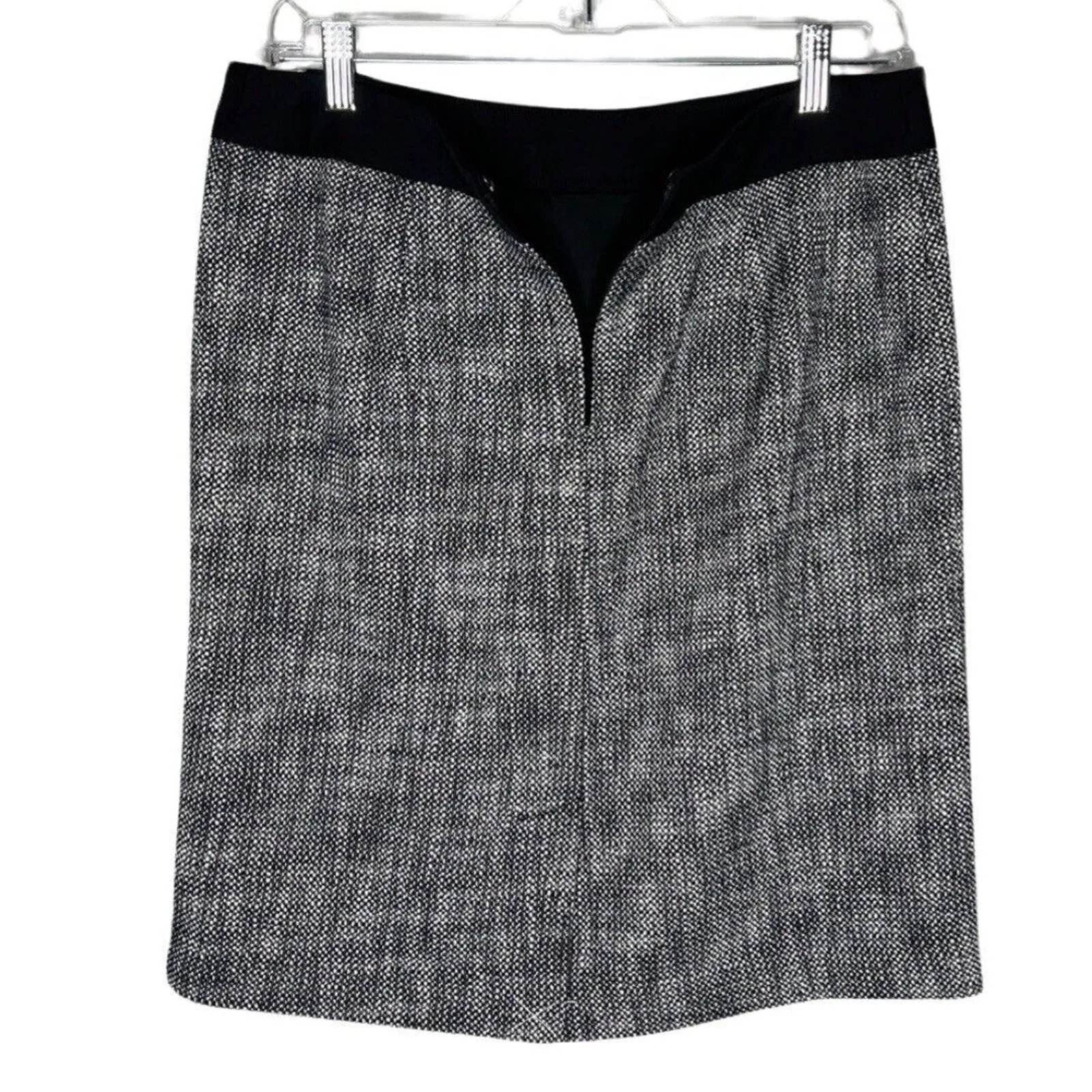 Talbots Skirt Womens 10 Petite‎ Black Tweed Pencil Skirt Straight Preppy Office - Image 3