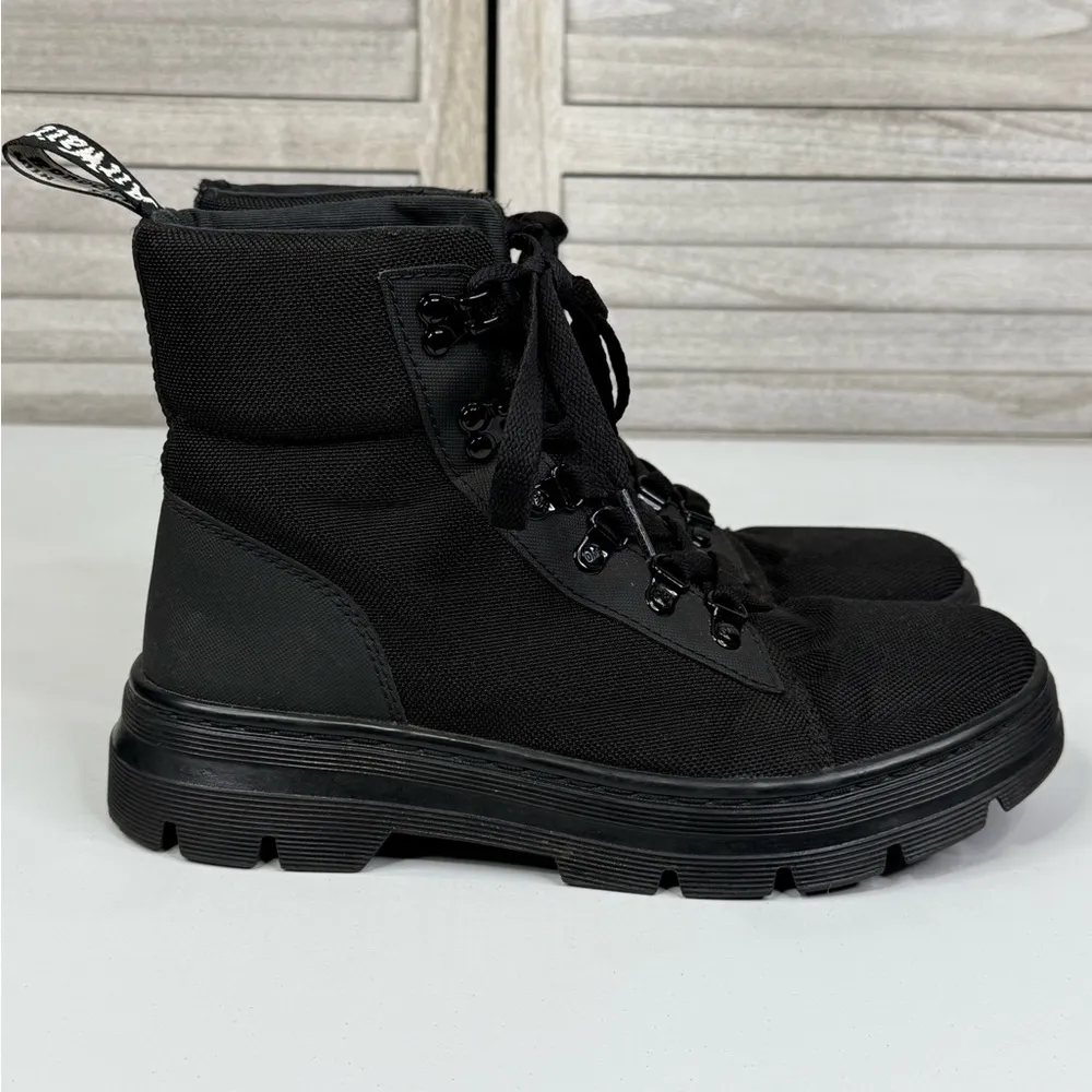 DR. MARTENS Women's Combs Lace Up Combat Boots Black-9 - Image 2