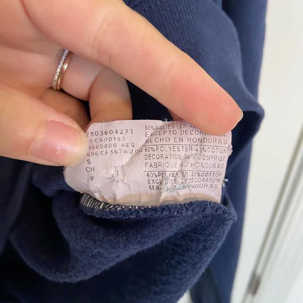 EUC | Champion women’s navy blue‎ logo crewneck — small - Image 5