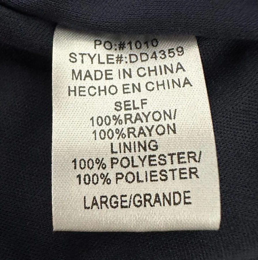 Dress Day Navy Blue Floral Maxi Dress Size Large - Image 4