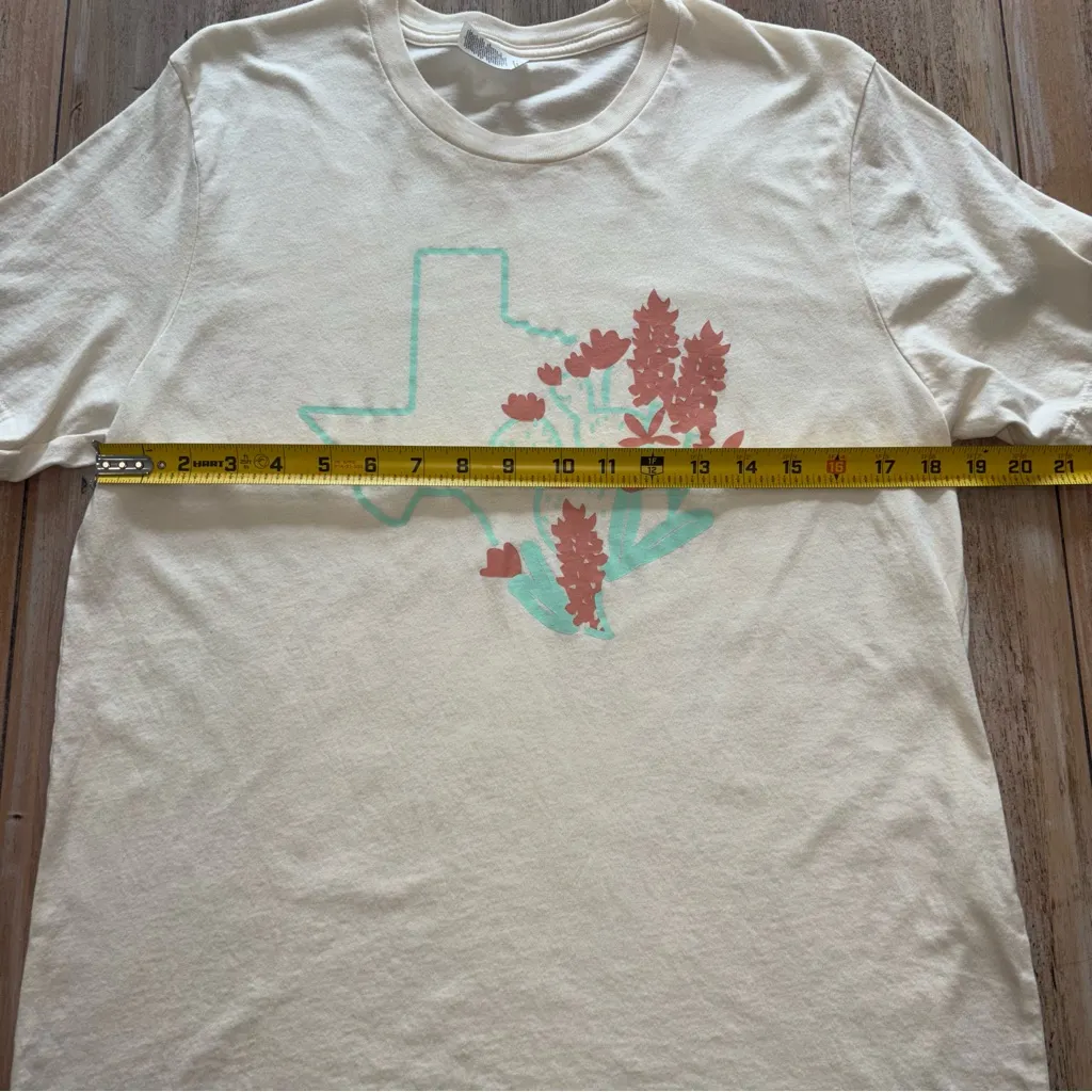 Ruby’s Rubbish Cotton Cream Texas Tee Large - Image 4