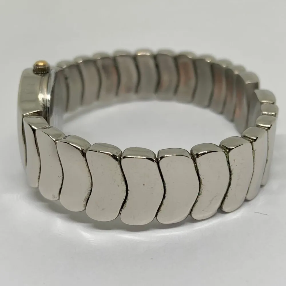 Jaclyn smith women’s Quartz analog watch 22mm pearl dial cuff bracelet 7” runs - Image 4