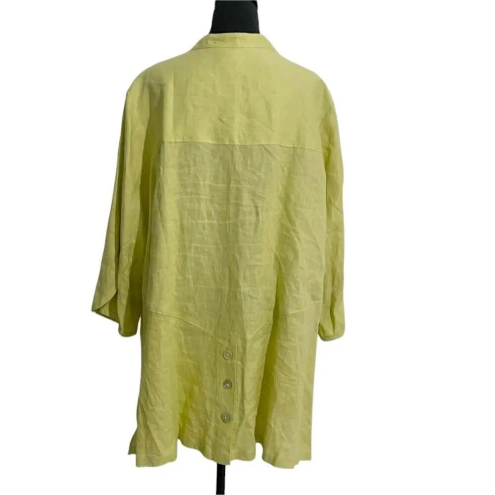 Moonlight by Y&S Fashion Size XXL Top Blouse Button Down Shirt Tunic Boho - Image 6