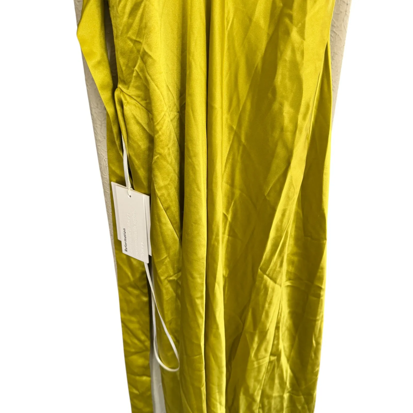 Reformation Dasha Silk Midi Dress Algae Bloom Size 4‎ NWT - Image 6