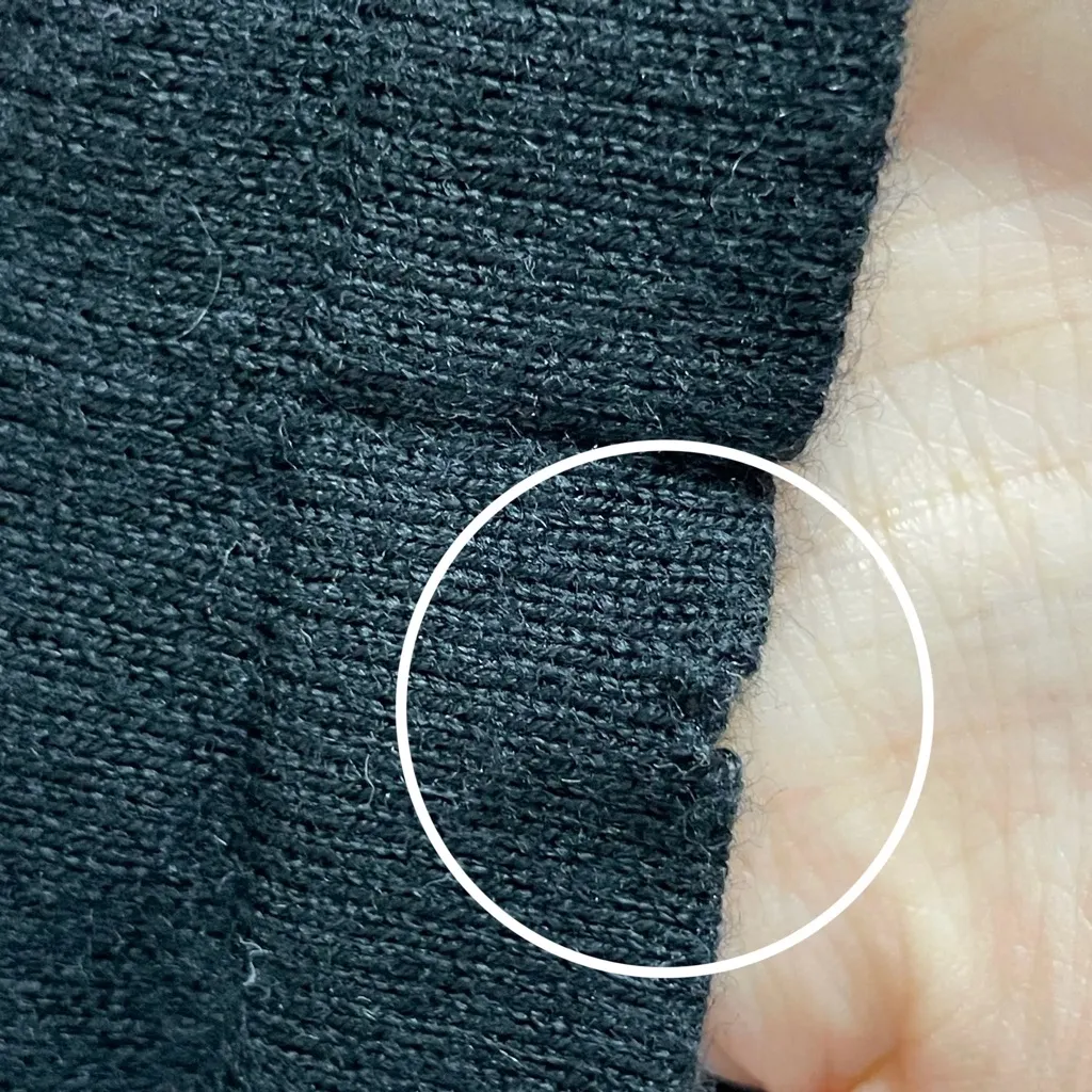 Ralph Lauren Sweater Dress Striped FLAWS Gray White Black Size Large 3/4 Sleeves - Image 13