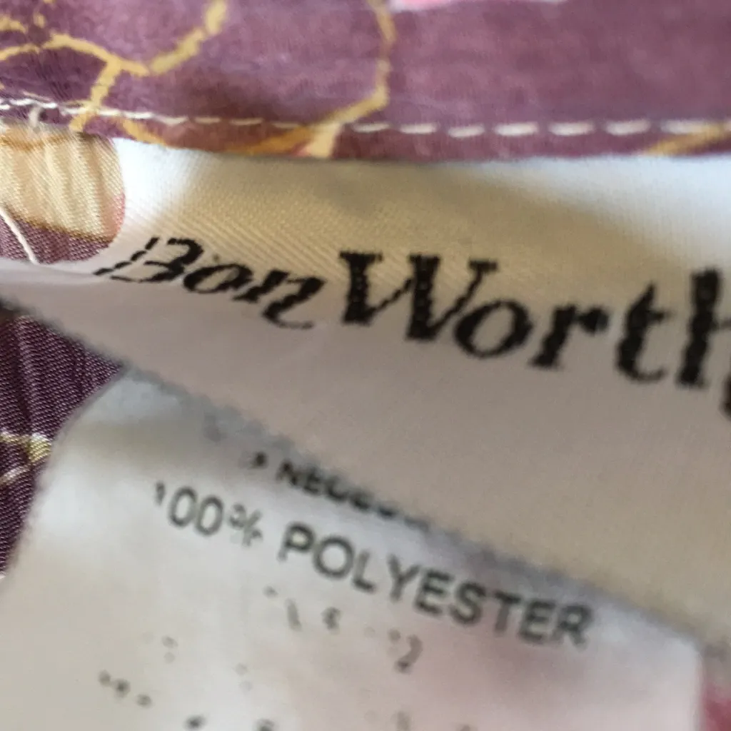 FINAL MARKDOWN Ladies bon worth tropical looking blouse small - Image 4