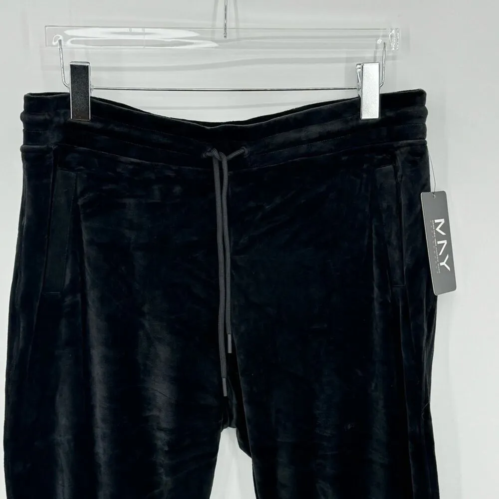 Marc New York joggers 1X black velvet pull on elastic waist pants lounge NEW - Image 2
