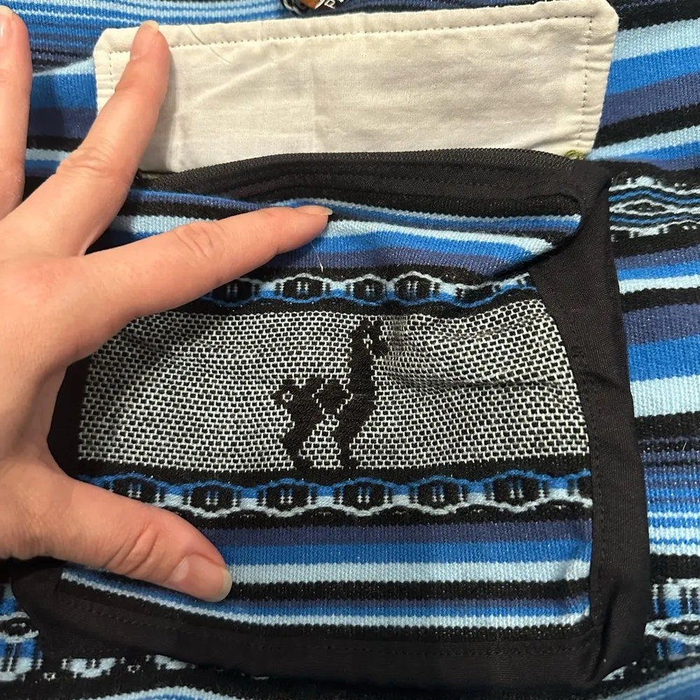 Blue Striped Backpack - Image 3