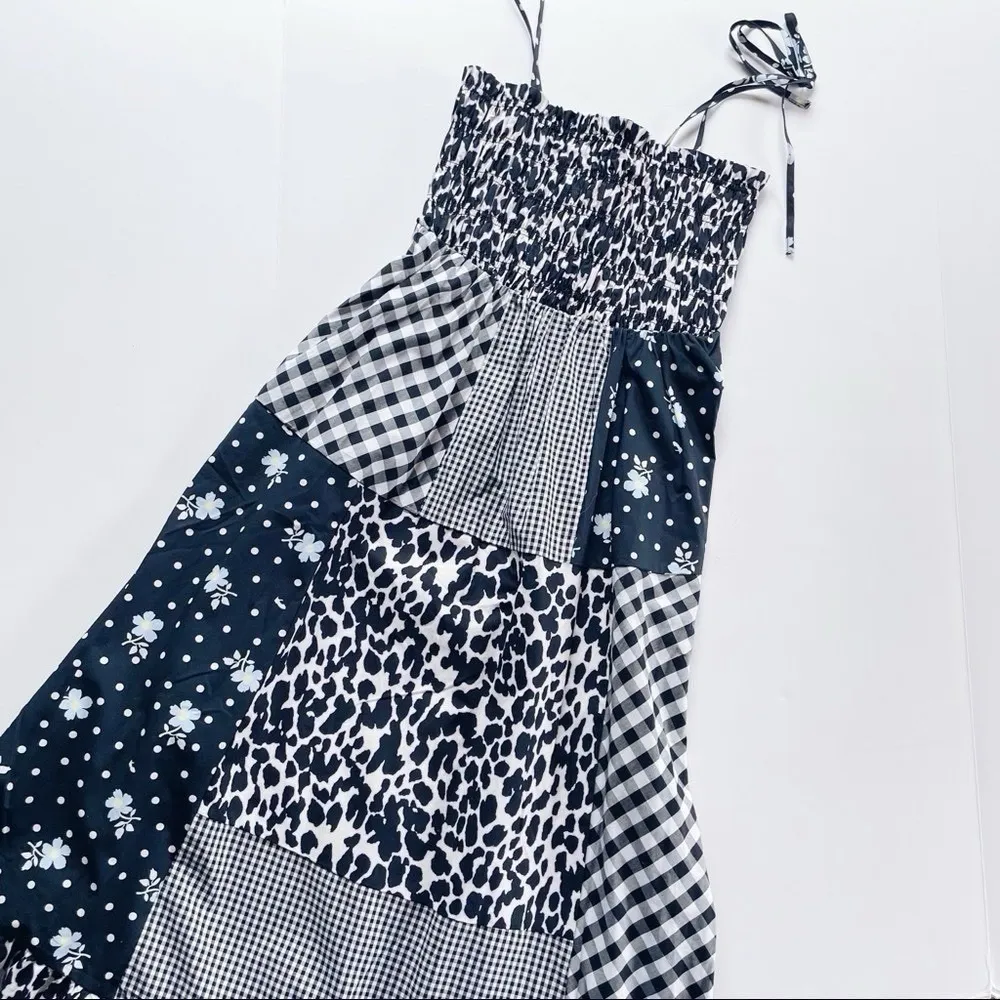 NEW Sandy Liang Women’s Patchwork Smocked Dress - Image 2