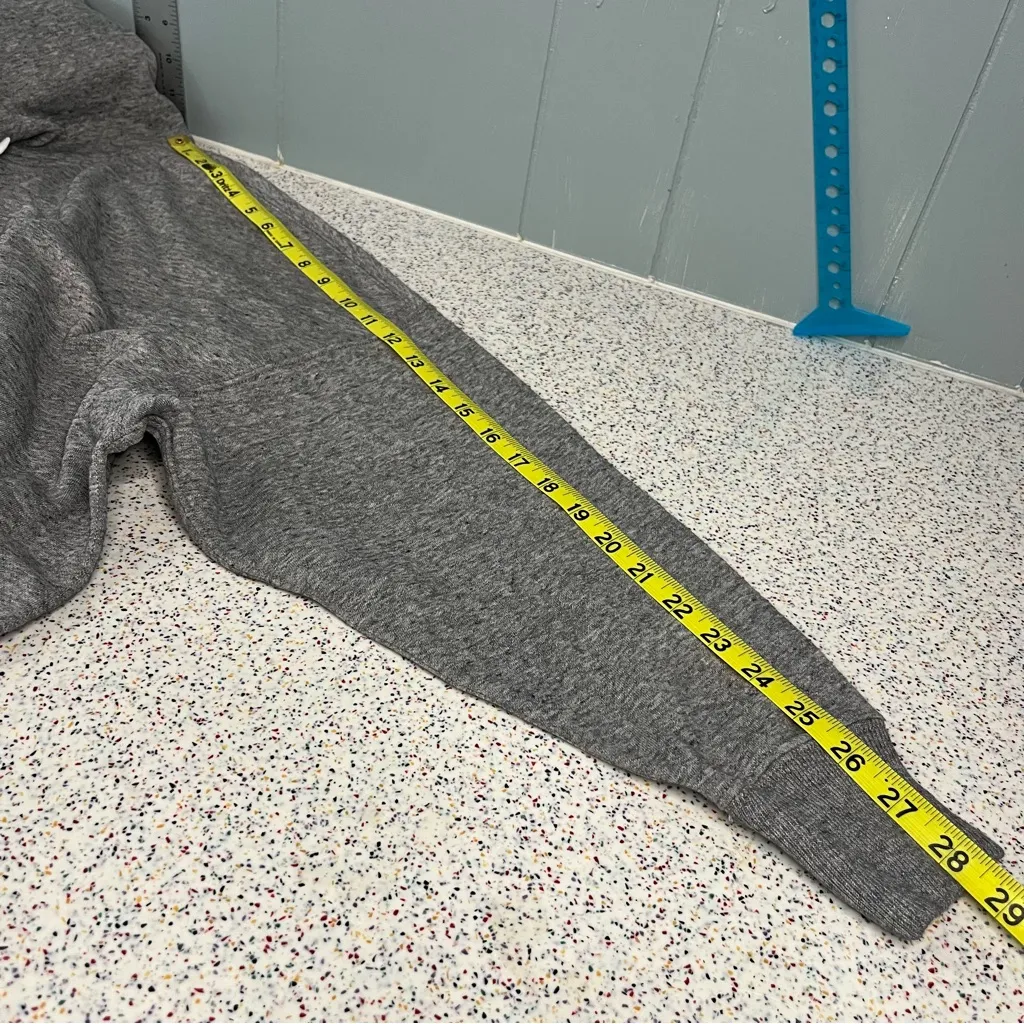 NWT POLO Ralph Lauren Cropped Hoodie Sweatshirt Gray Cotton Blend Women’s Size S - Image 7