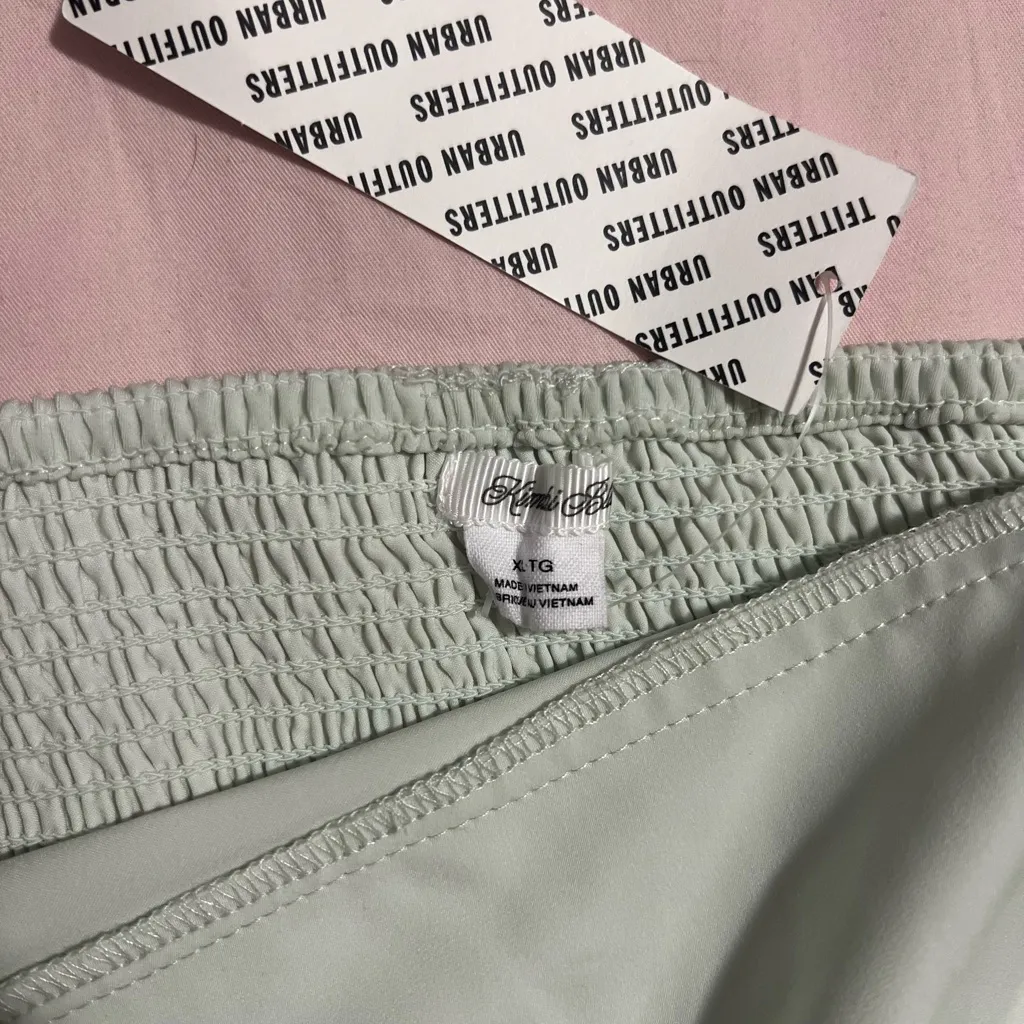 Urban Outfitters Blue bow bustier top - Image 4