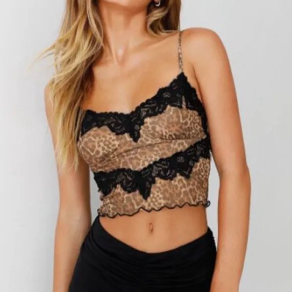 Tiger Mist Leopard Roselle Top - Image 3