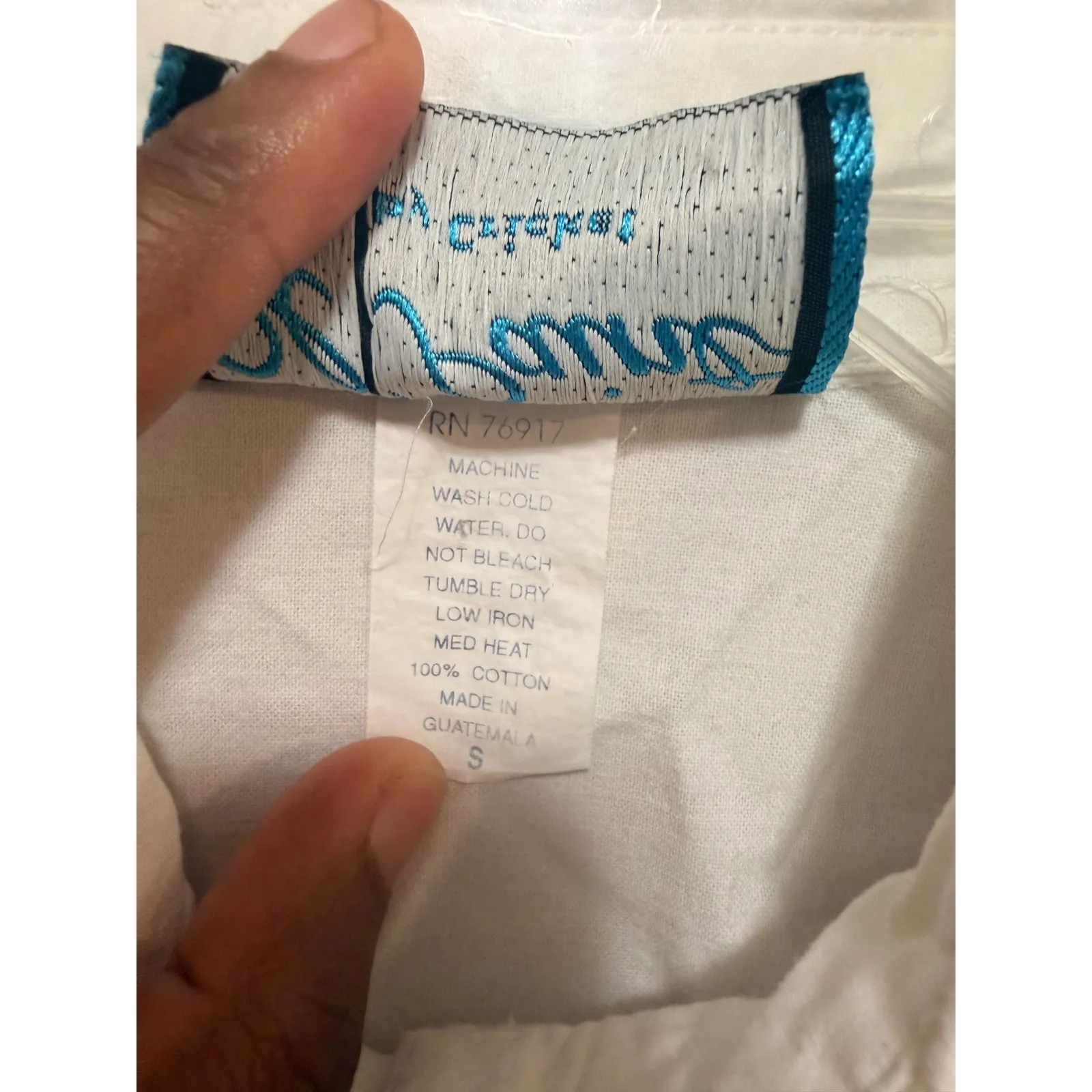 Oh Paint by Erika White Cotton Bow Heart Patch Pocket Button Up Shirt Womens S - Image 4