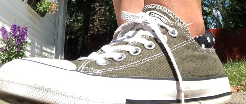 Converse Olive Green Low Top - Image 3