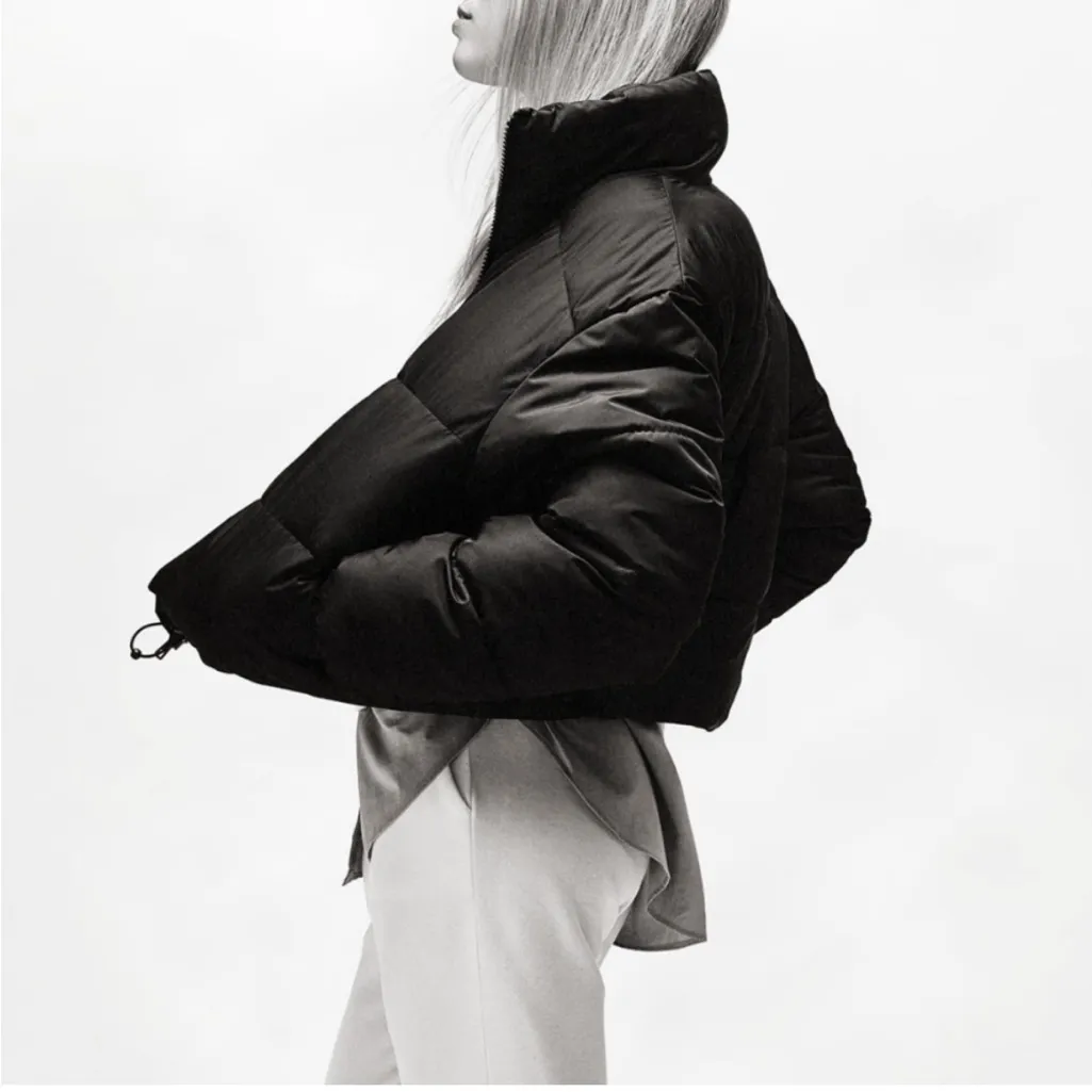 ZARA WATER AND WIND PROTECTION CROPPED PUFFER JACKET - Image 2