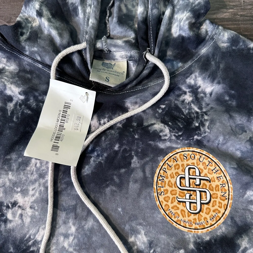 Simply Southern‎ Collection Women's Hoodie Tie Dye Long sleeve Top Small - Image 11