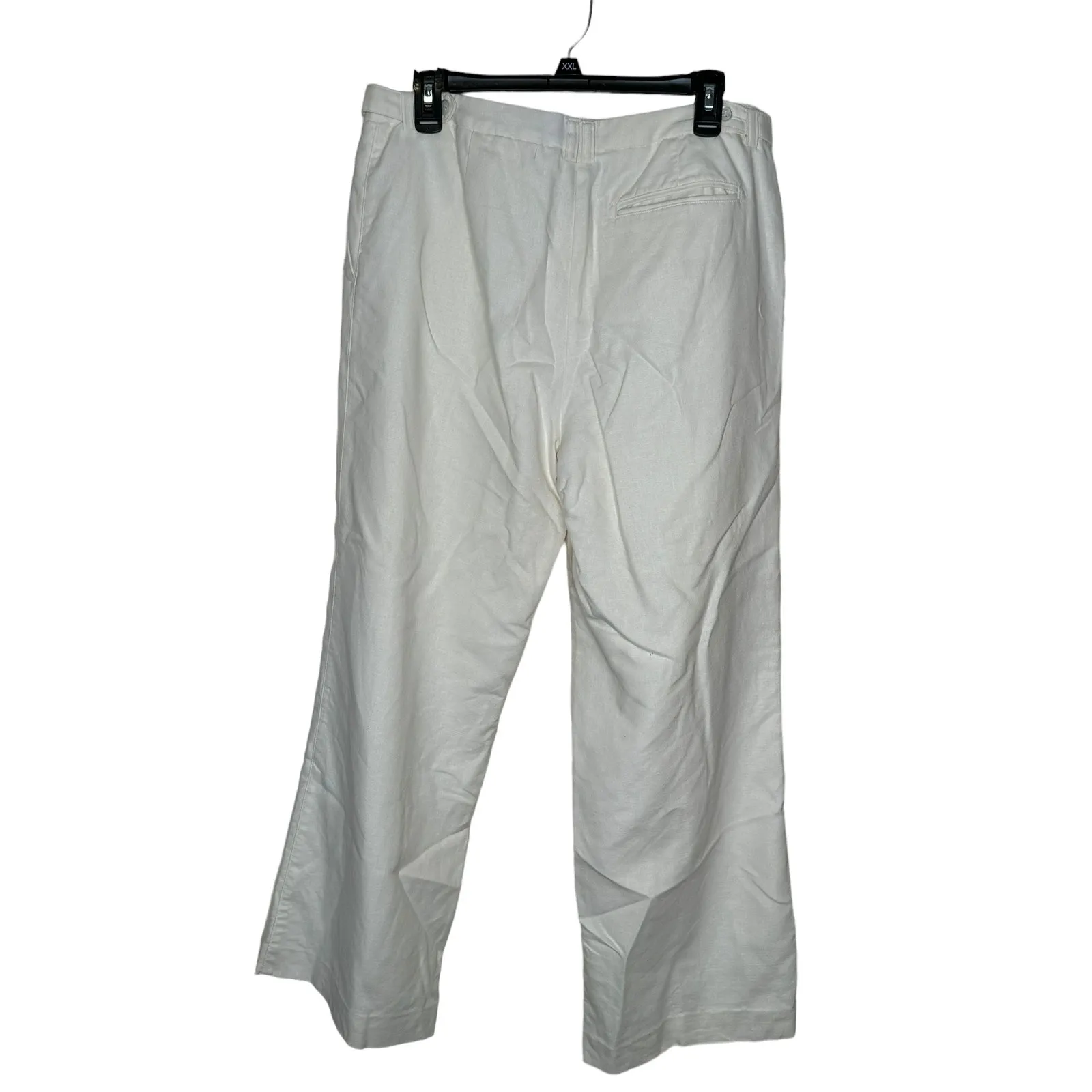 Liz Claiborne Women Dress‎ Pants Sloane Lined Straight Leg Mid-Rise White Sz.12R - Image 6
