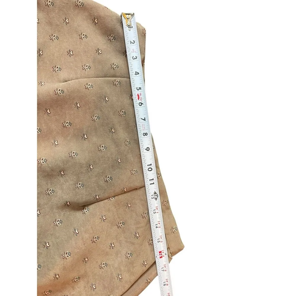 VTG 90s Y2K Nouveau Monde Tan South Western Pattern Faux Suede Long Skirt XL - Image 9