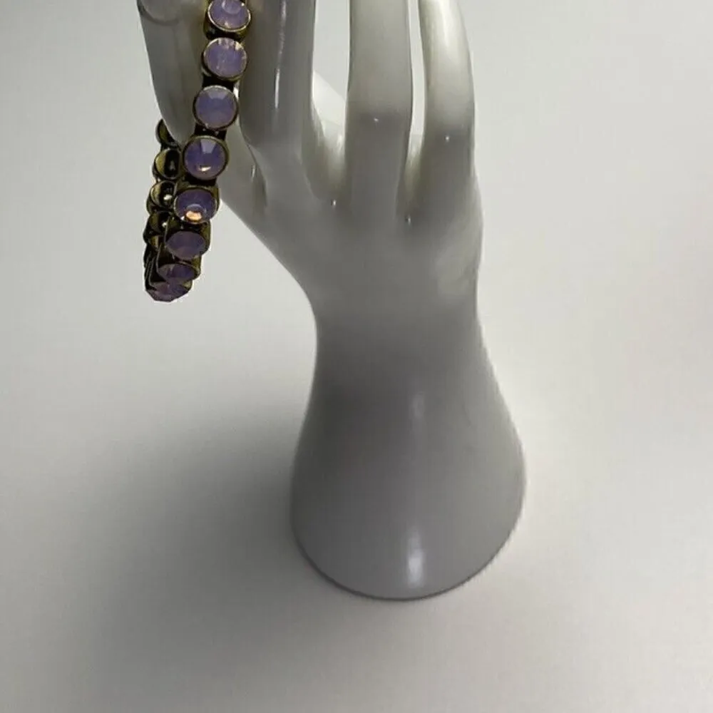 Plunder Design Fashion Jewelry Magnetic Adjustable Bangle Bracelet Pink Stone - Image 7