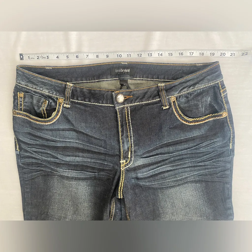 Lane‎ Bryant Plus Size Denim Embroidered Pockets Capri Jeans
Size 20 - Image 5