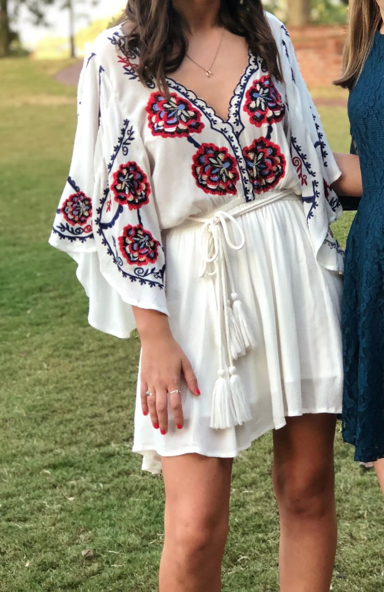 Coral Flower Dress - Image 4