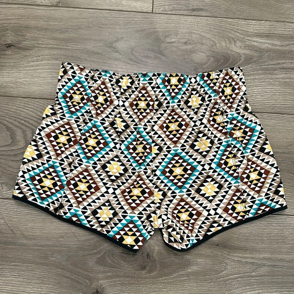 Hurley X Black Girls Surf Swim Board Shorts Geometric Print‎ Size Small - Image 4