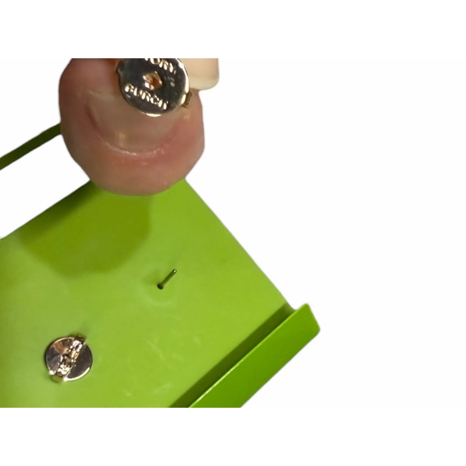 Tory Burch Forget Me Not Stud Earrings Mother of Pearl Tory Gold - Image 6