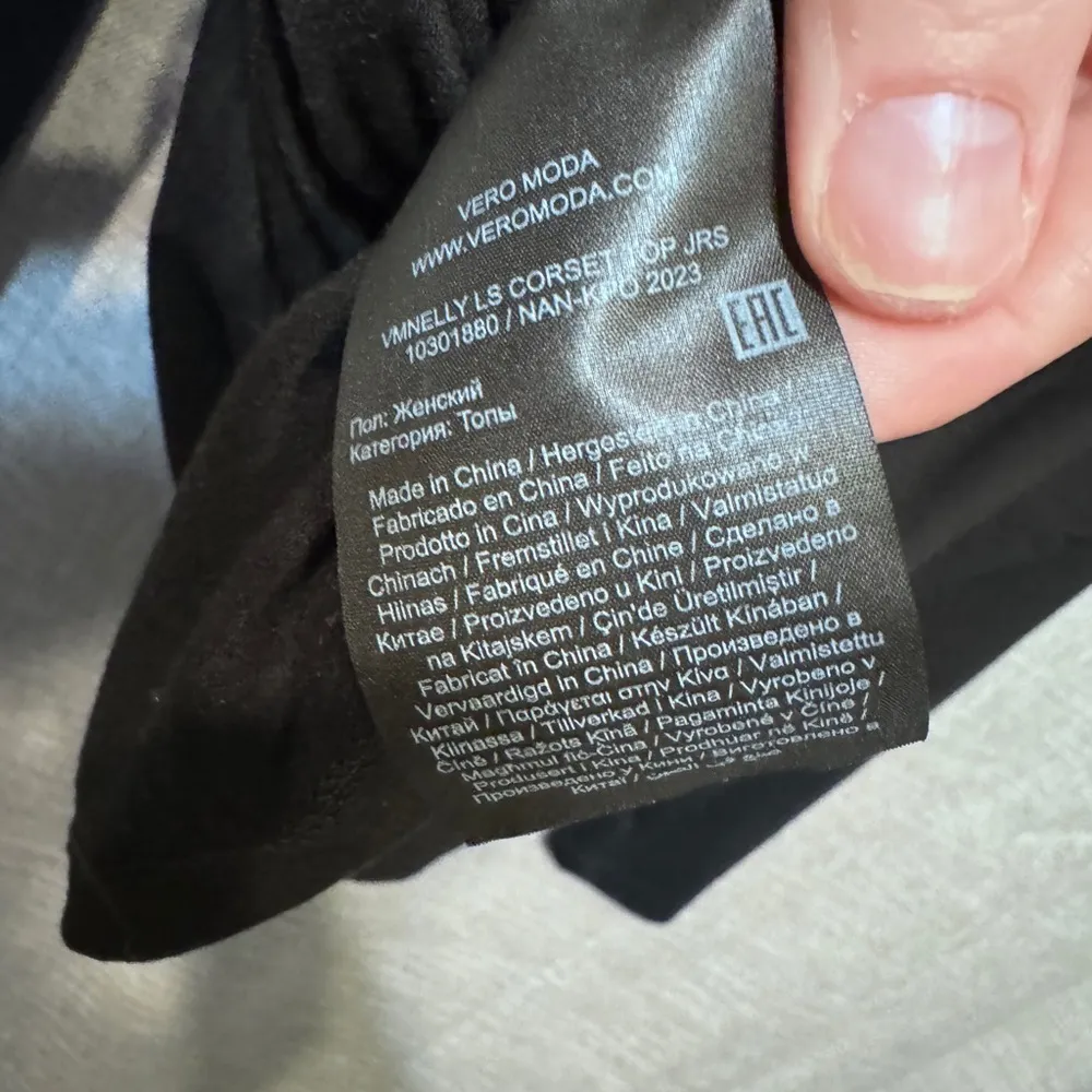 VERO MODA Long Sleeve Corset Top NWT Size Medium - Image 7