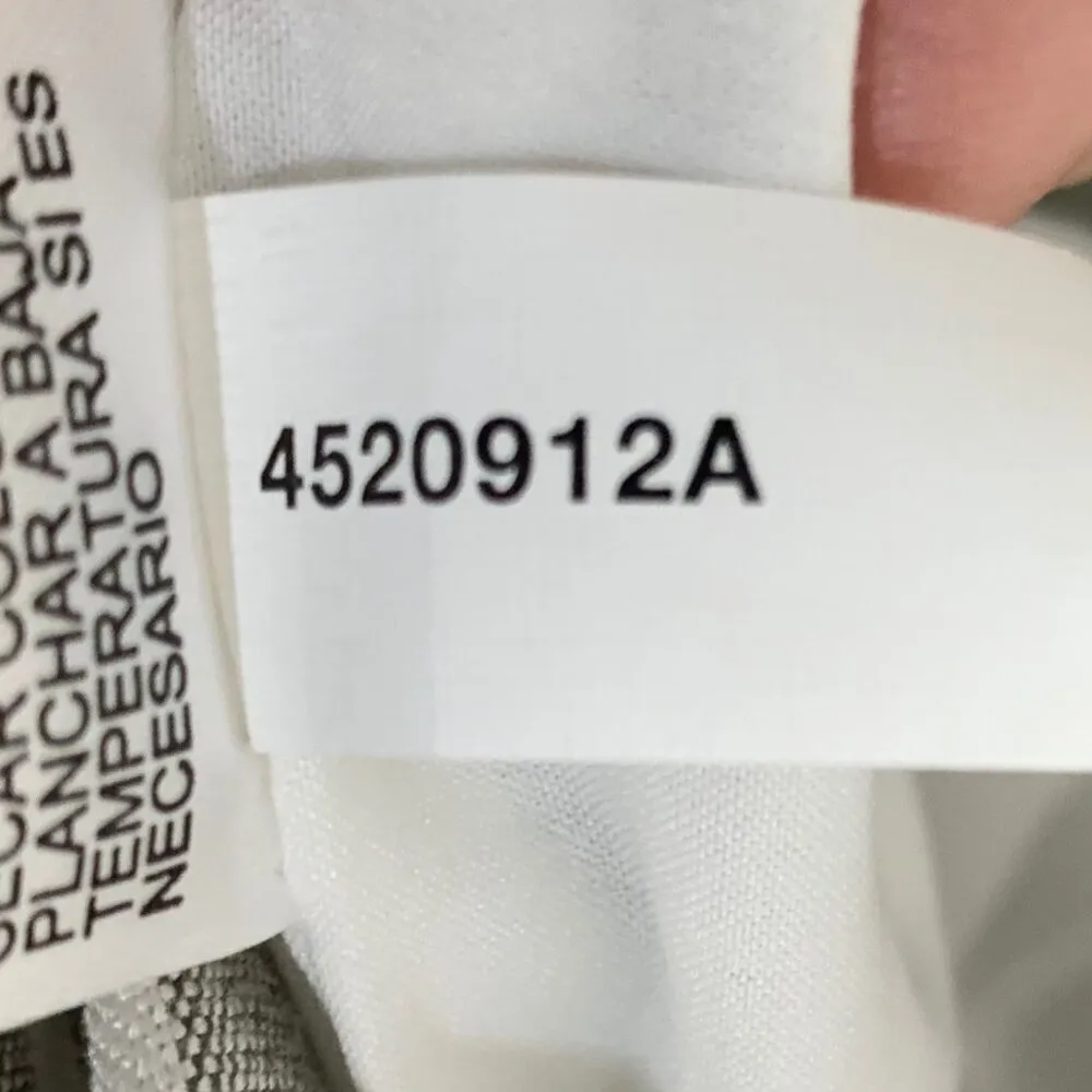 Gray White Striped Wide Leg Linen Blend Jumpsuit 2 V-Neck Nautical Coastal Prep - Image 11