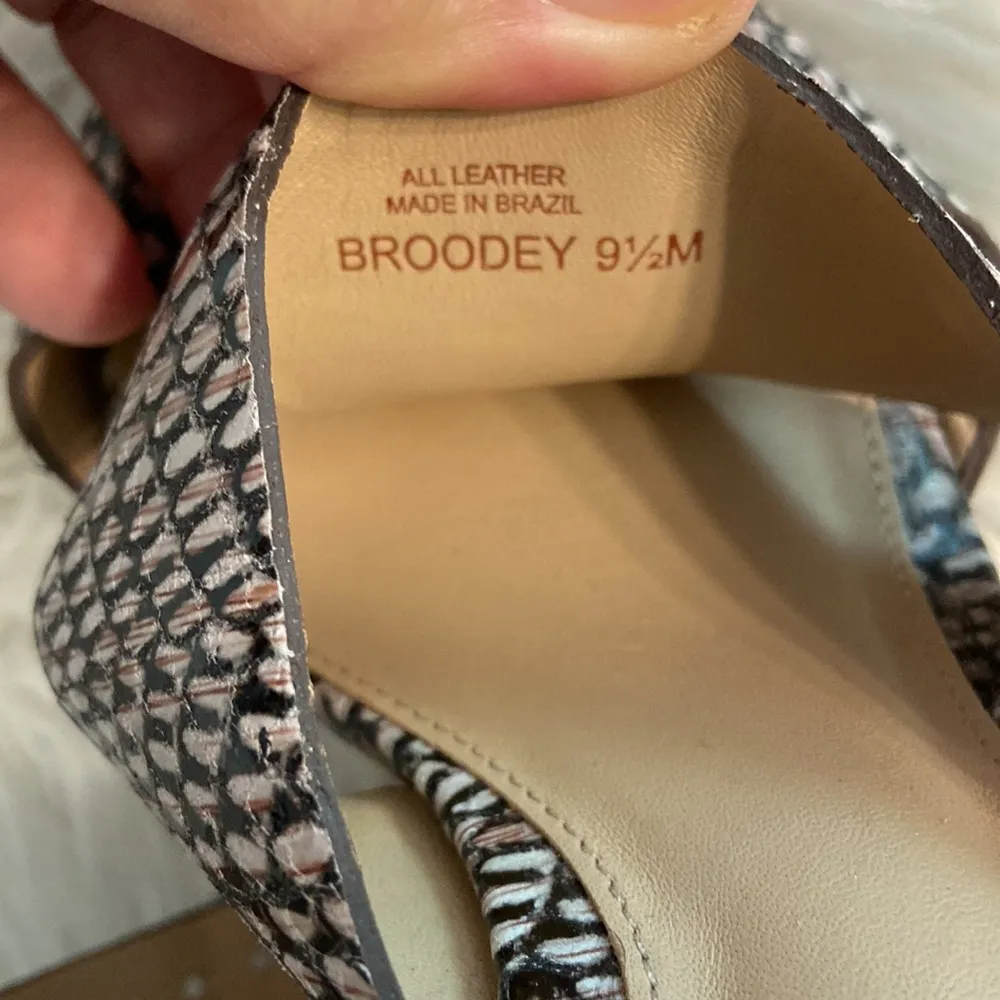 ANTONIO MELANI BROODEY ALL LEATHER SANDALS SIZE 9.5 WORN ONCE SEE ALL PHOTOS - Image 6