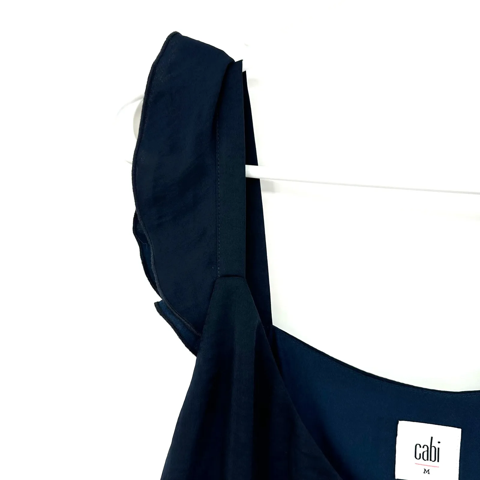 Cabi Size Medium Blouse‎ Ruffle V Neck Sleeveless Solid Tank Dressy Formal Work - Image 3