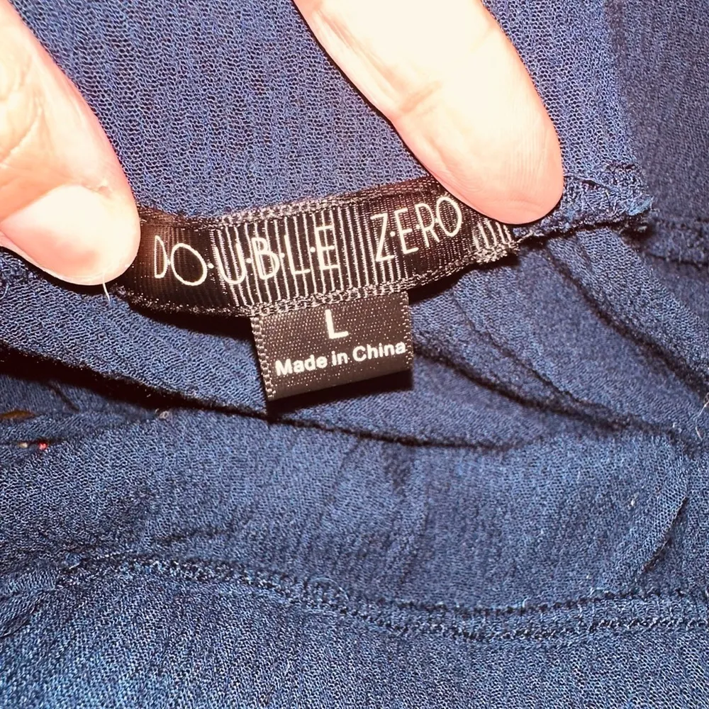 Double Zero Blue Lace Top with Spaghetti Straps - Image 6