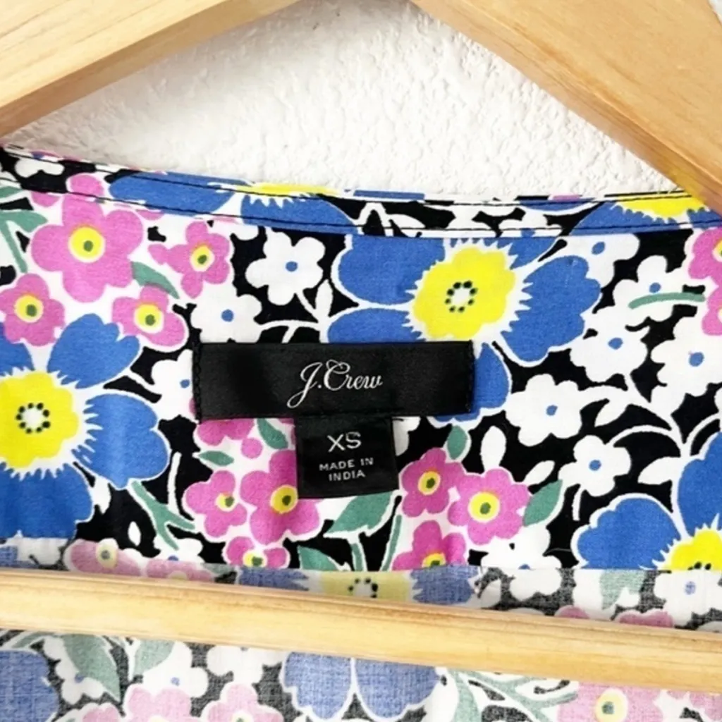 J. Crew Fabrizia Floral-print Jersey Wrap Midi Dress in Pink Multi - Image 3