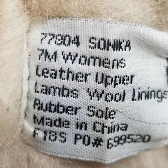 Tamarac Winter Boots Sonika Button Suede Shearling Lambs Wool Linning Size 7 M Brown - Image 12